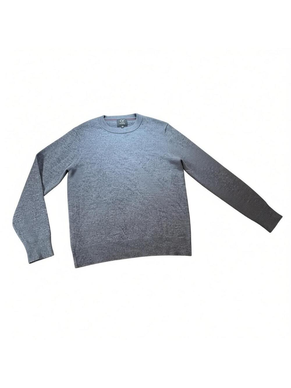 Qi Cashmere Grey Scoop Neck Sweater